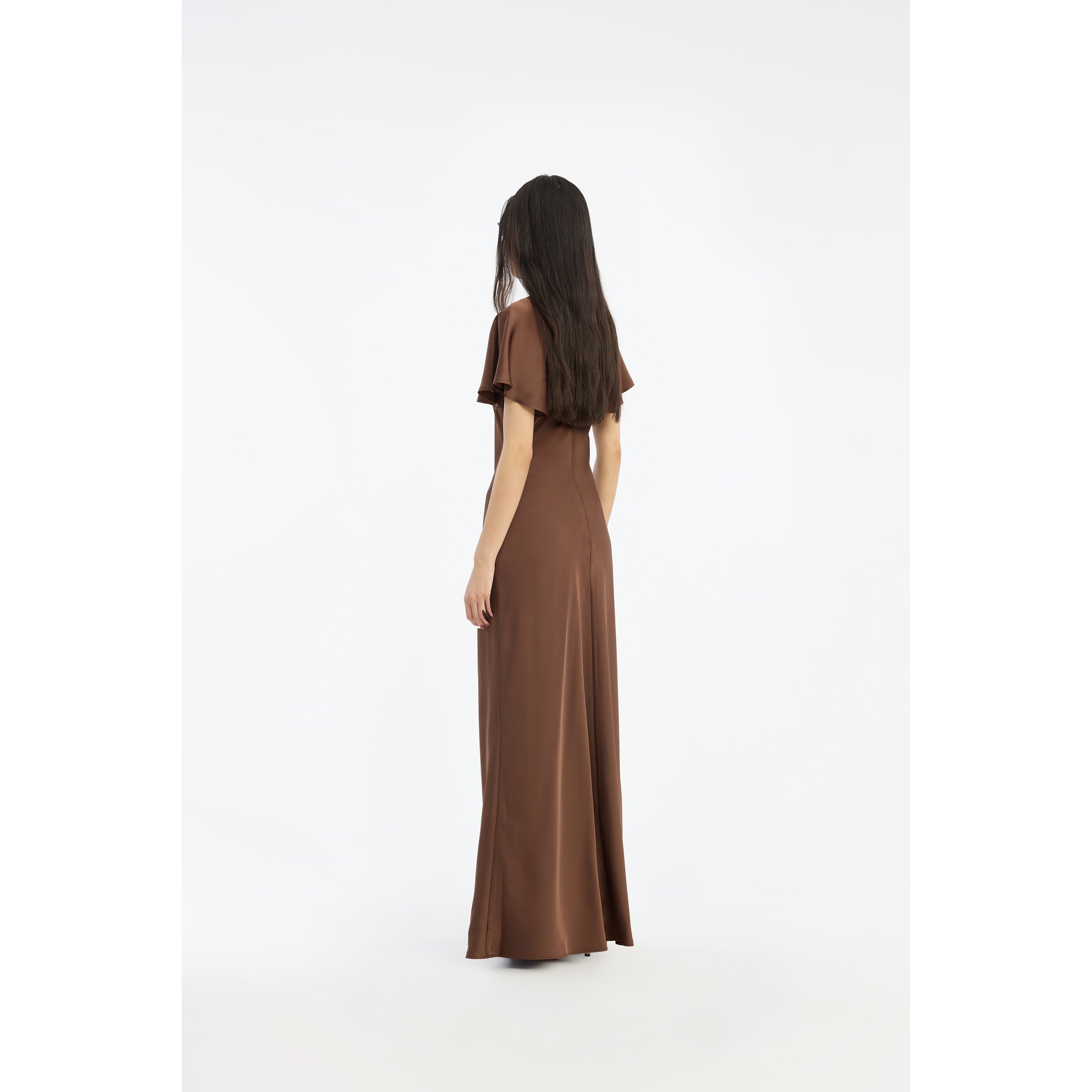 Satin Flowy Sleeve Dress ROTATE Birger Christensen