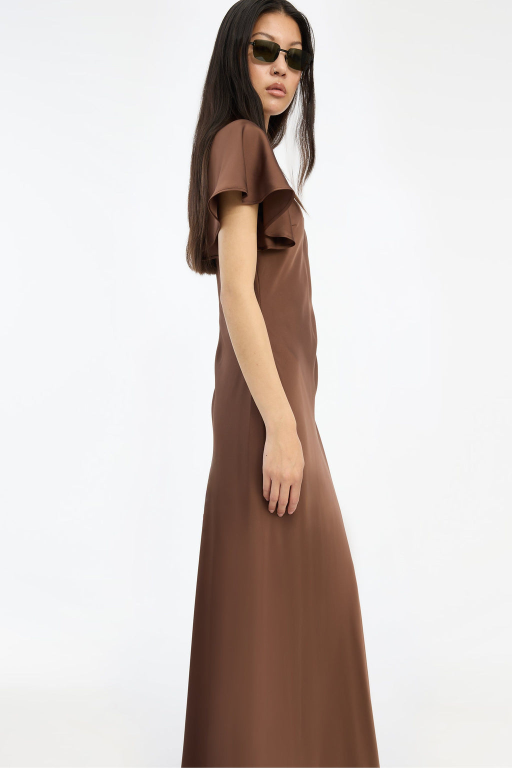 Satin Flowy Sleeve Dress ROTATE Birger Christensen