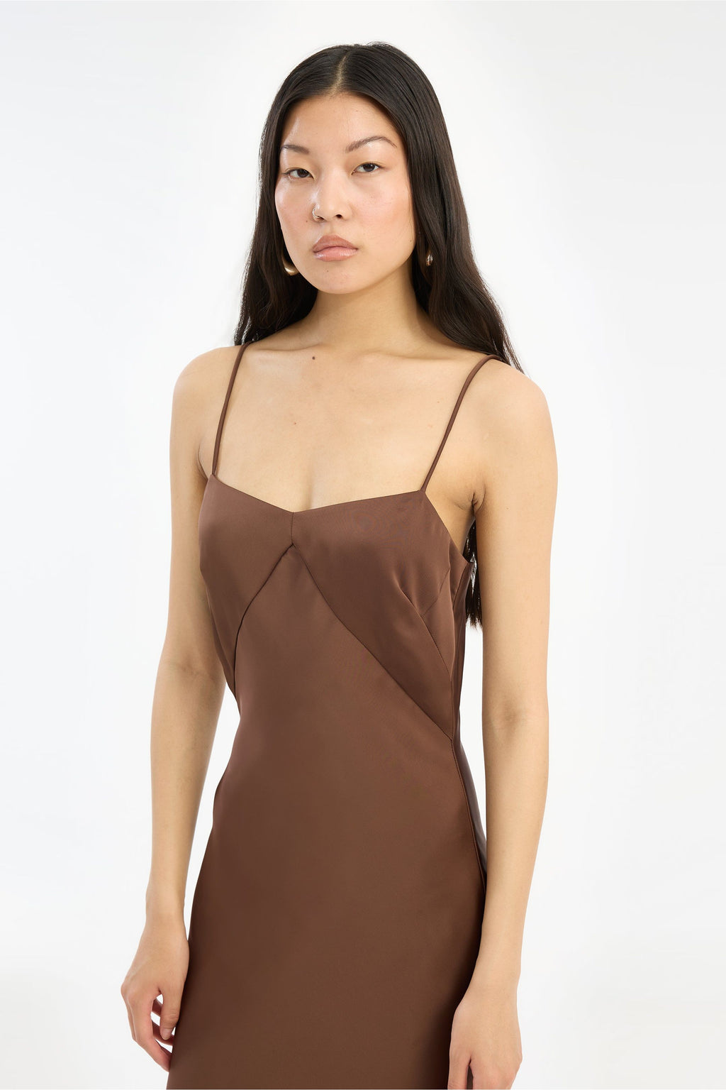 Satin Maxi Slip Dress ROTATE Birger Christensen