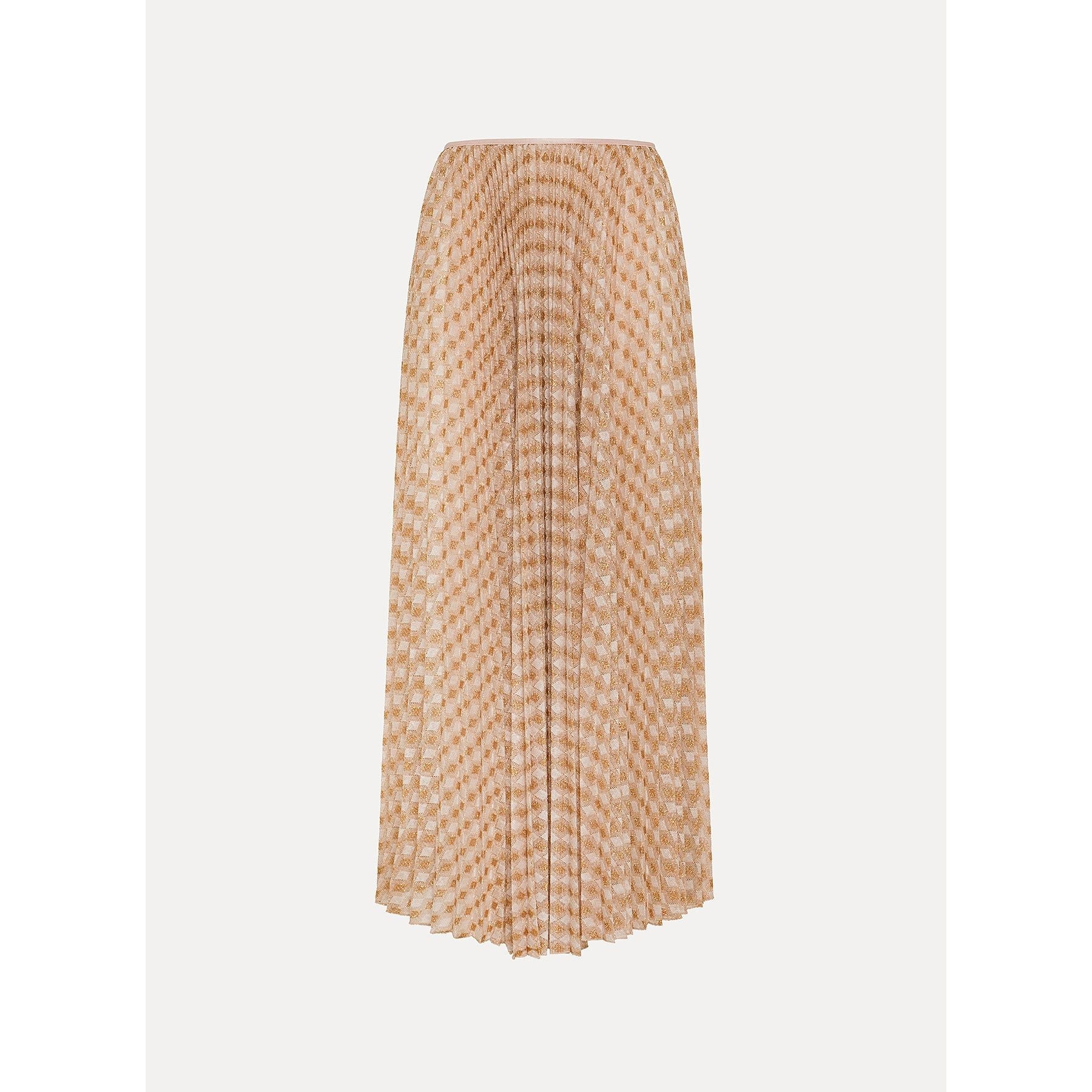 Pleated skirt in diamond jersey forte_forte
