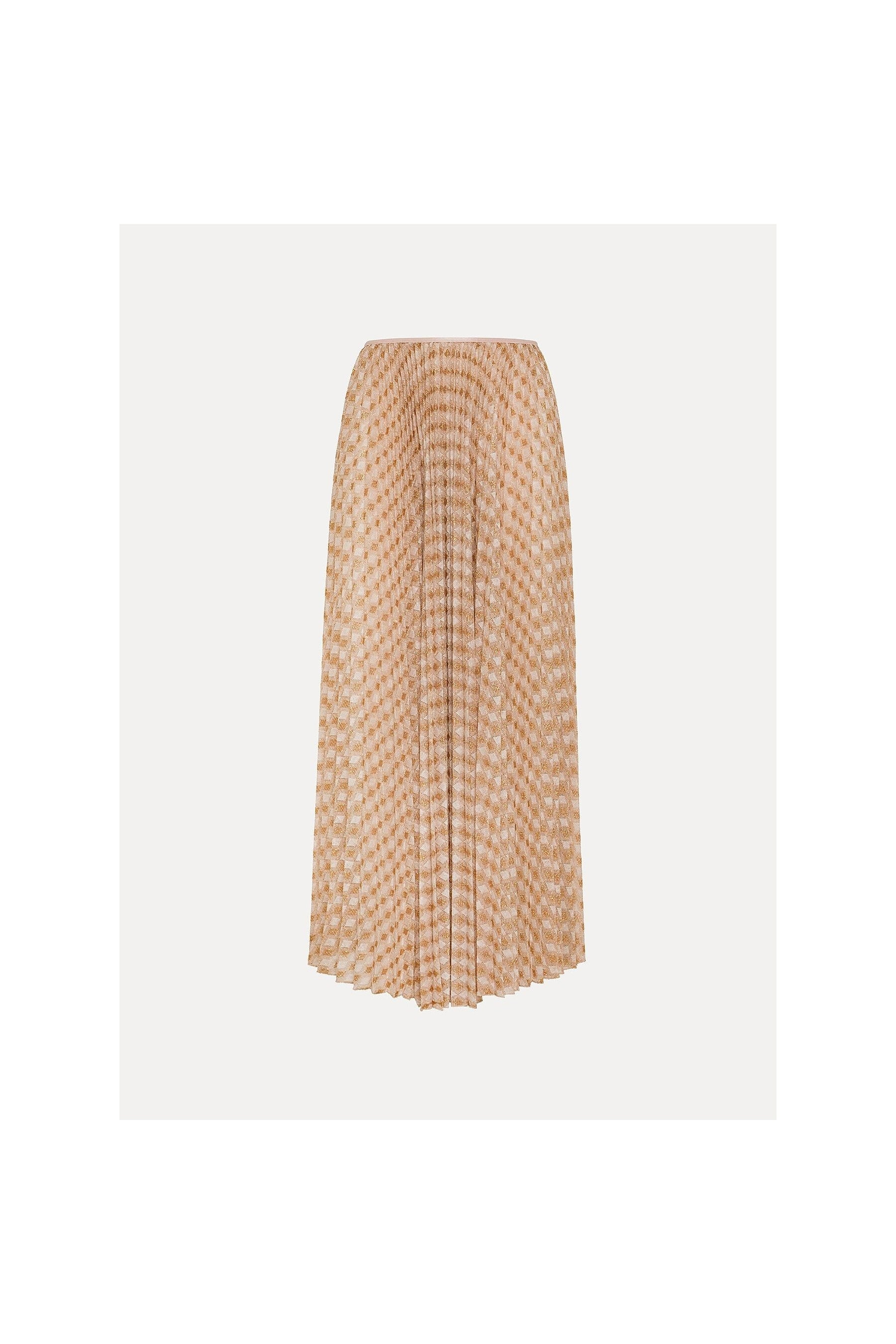 Pleated skirt in diamond jersey forte_forte
