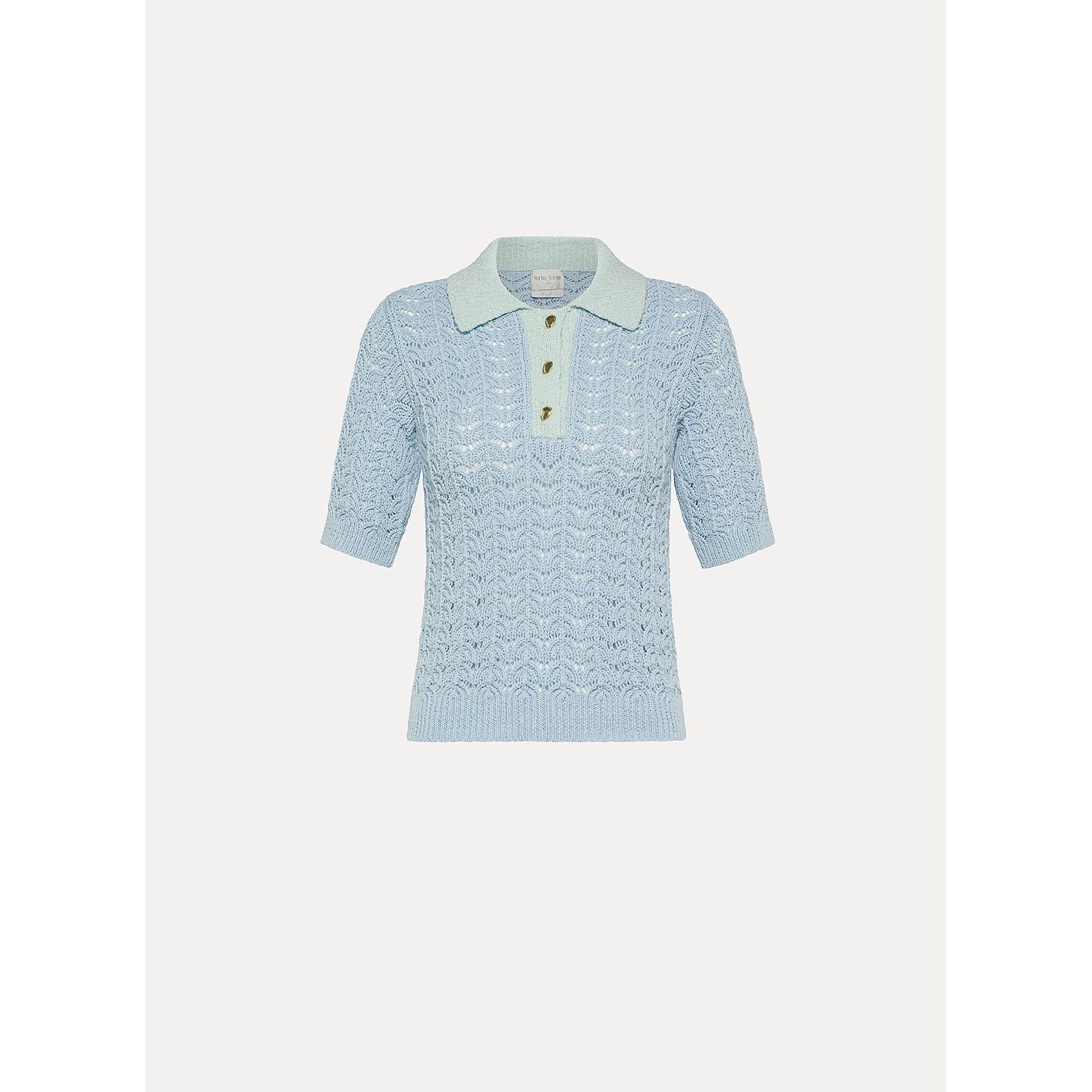 Elegant cotton polo shirt forte_forte