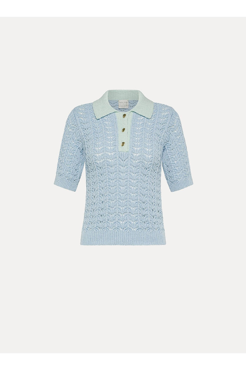 Elegant cotton polo shirt forte_forte