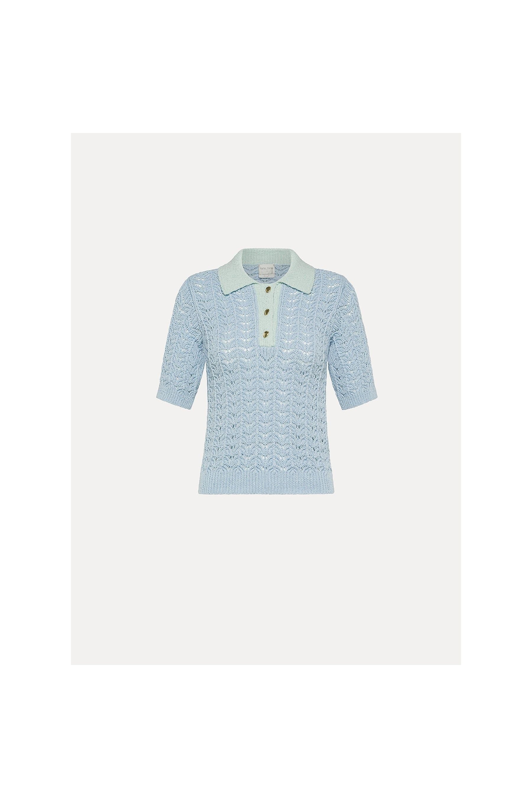 Elegant cotton polo shirt forte_forte