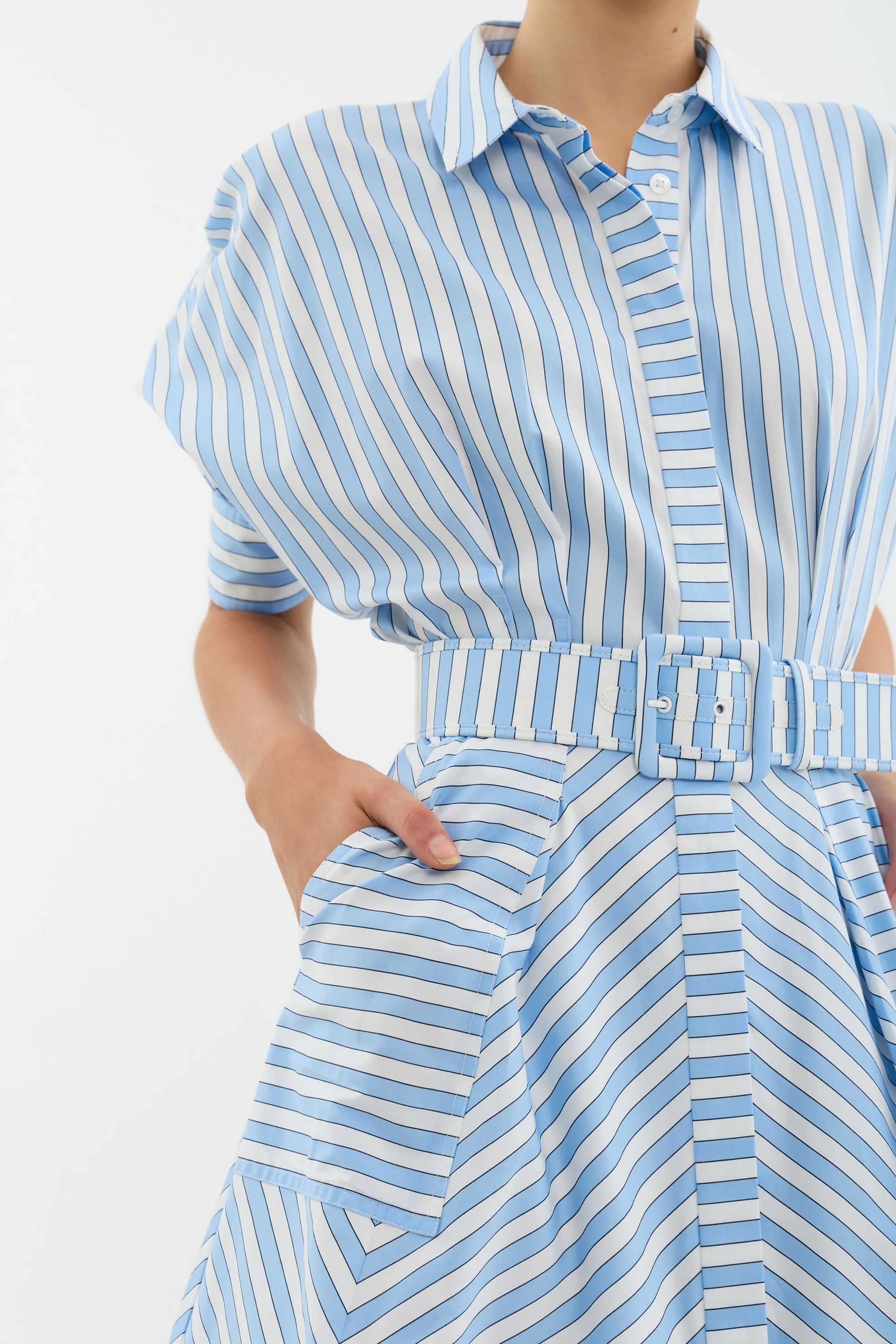 Rebecca Vallance Ava Button Up Mini Dress