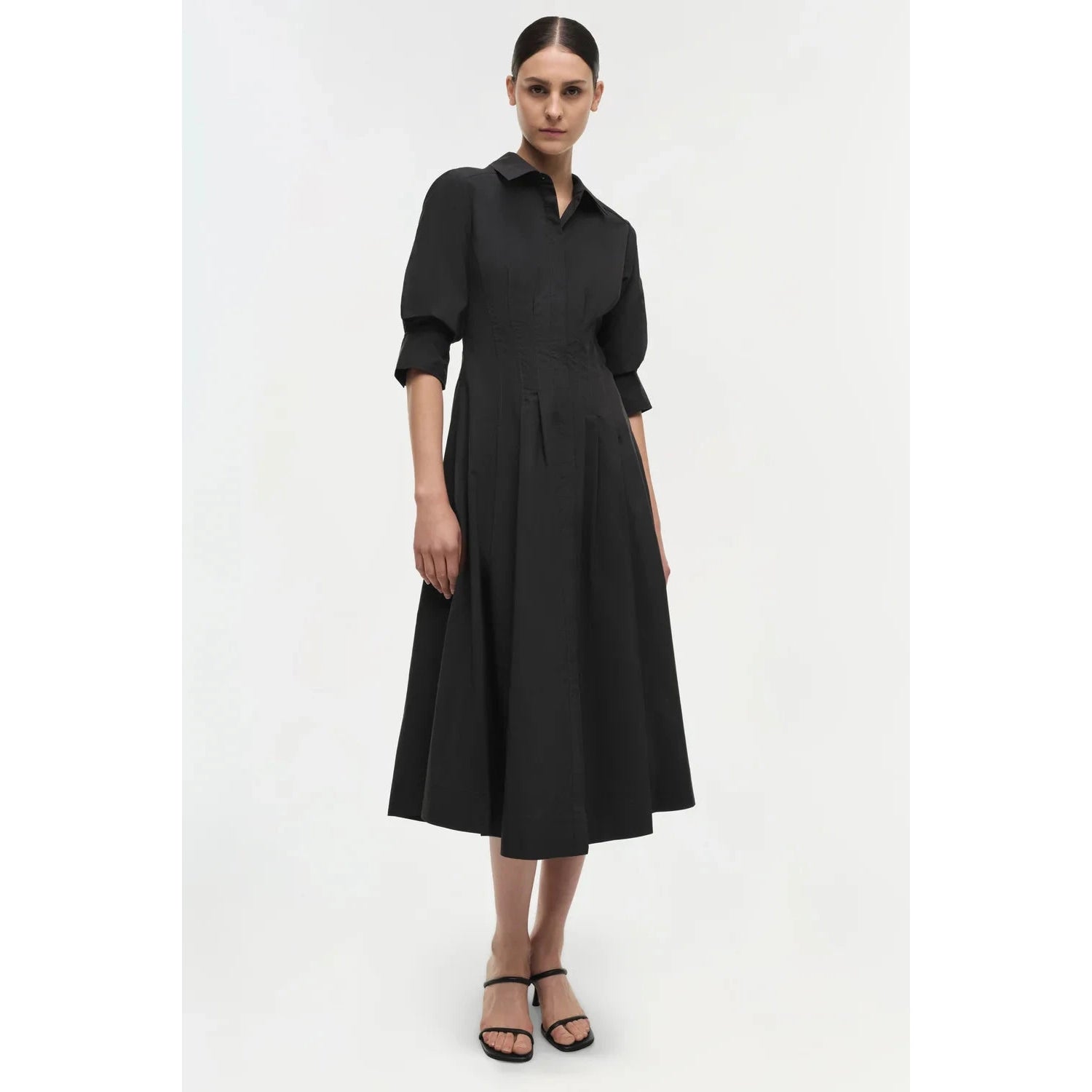JAZZ PINTUCK MIDI DRESS Simkhai