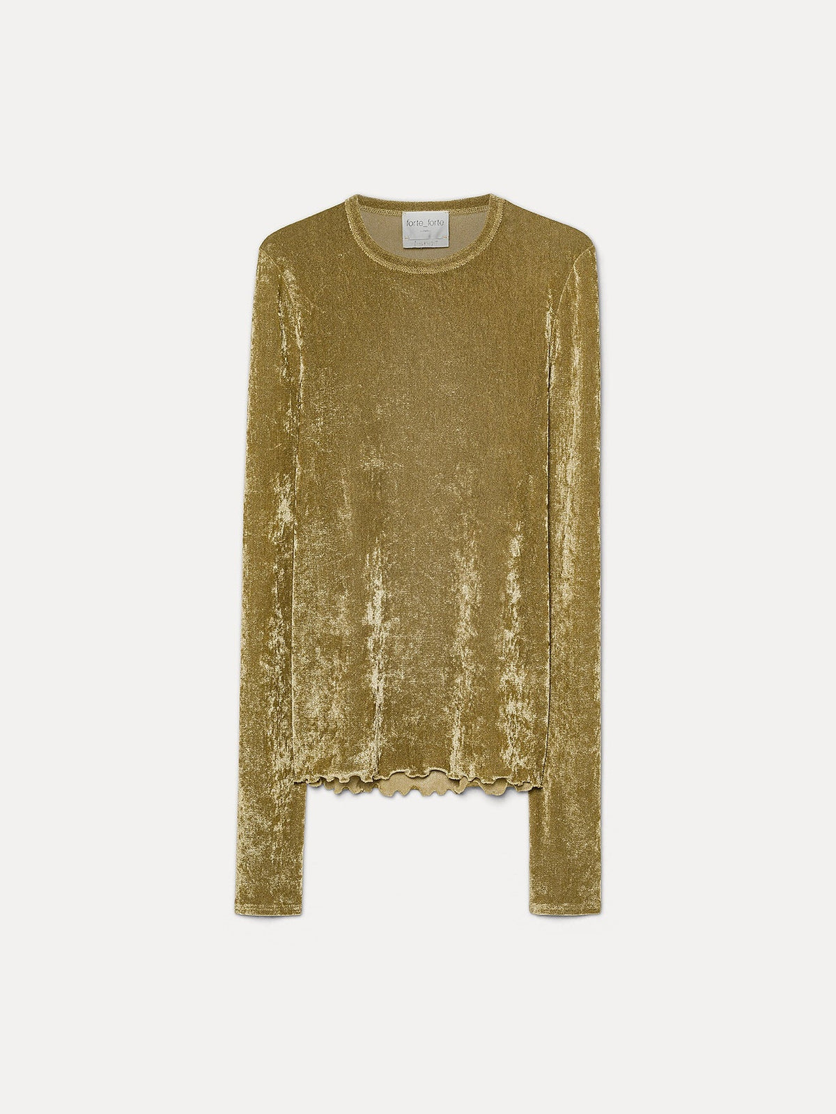 flocked stretch tulle t-shirt by forte_forte