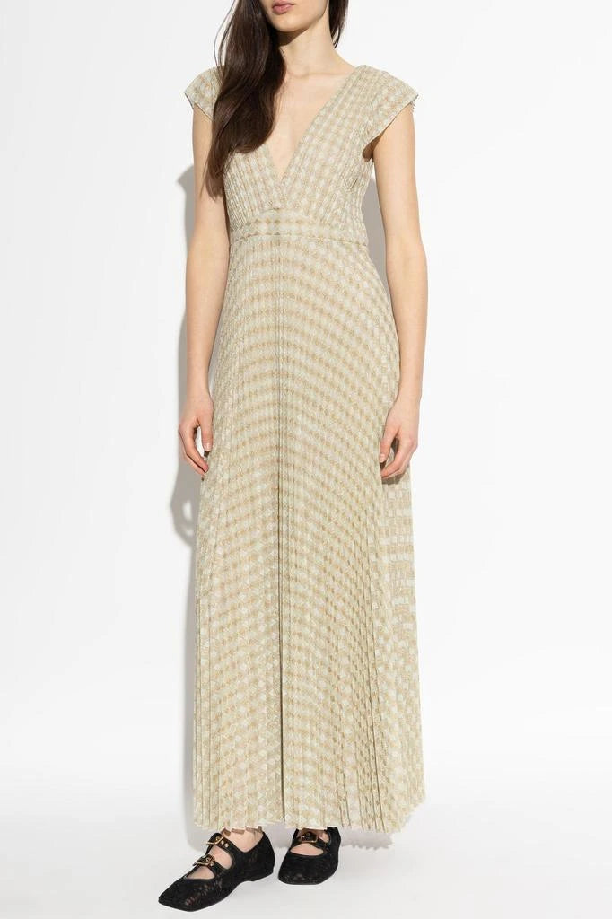 Pleated dress in diamond jersey forte_forte