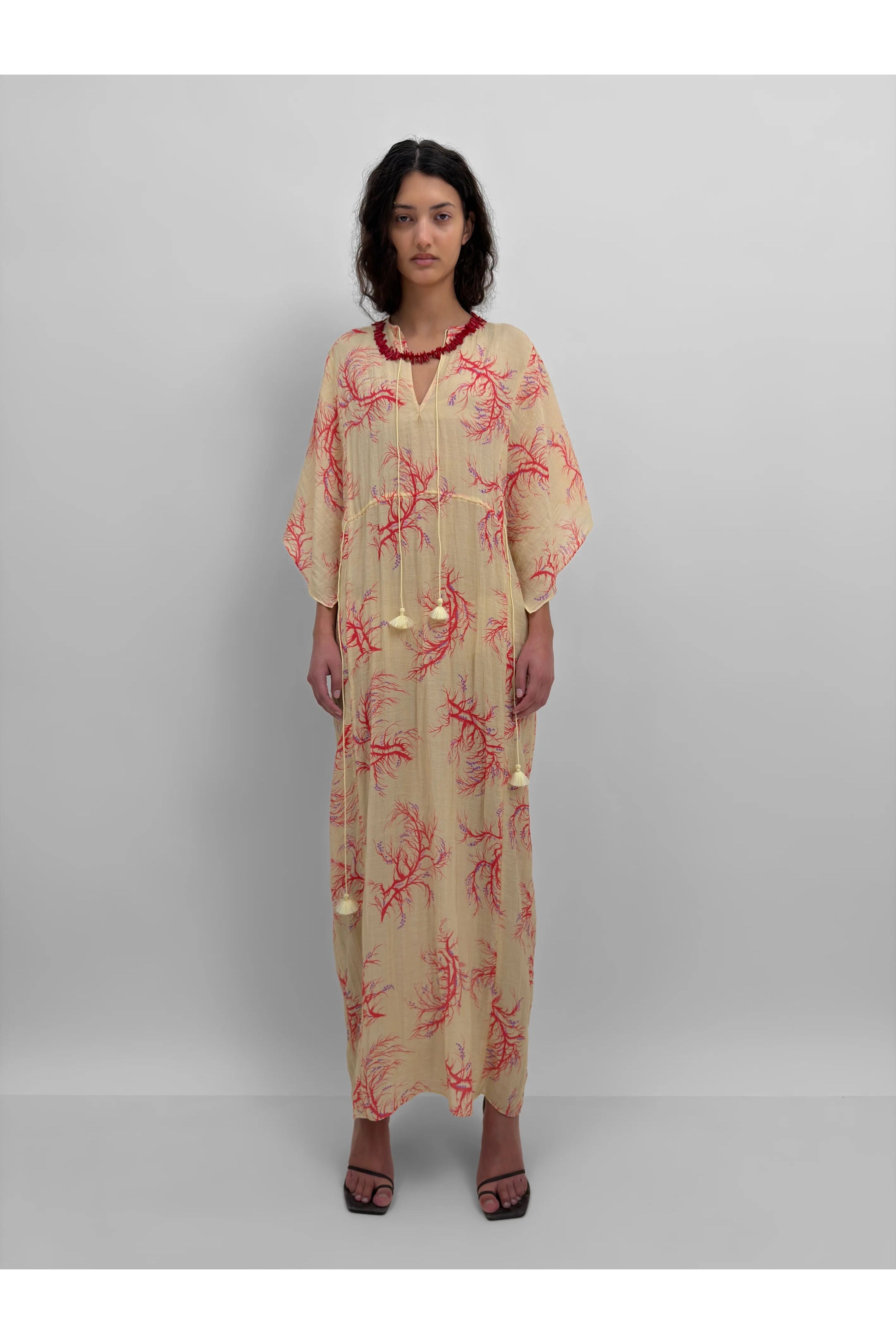 The Begonia maxi dress in Seaweed Rodebjer