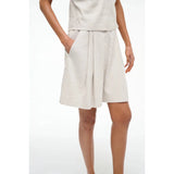 Staud Cruz Linen Short Natural