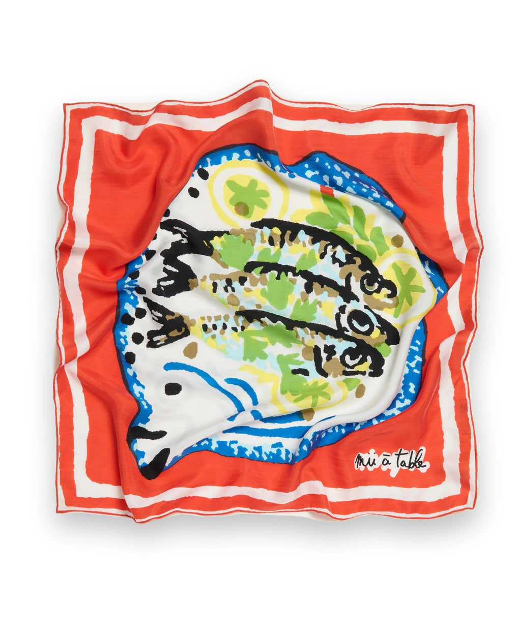 SILK SCARF 65 - THE TABLE Mii