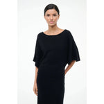 Amelie Sweater Dress Black Staud