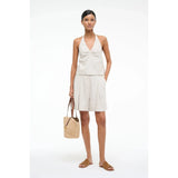 Staud Cruz Linen Short Natural