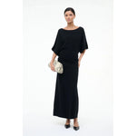 Amelie Sweater Dress Black Staud