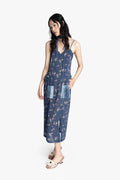 Night Blooming Chiffon Slip Dress Anna Sui