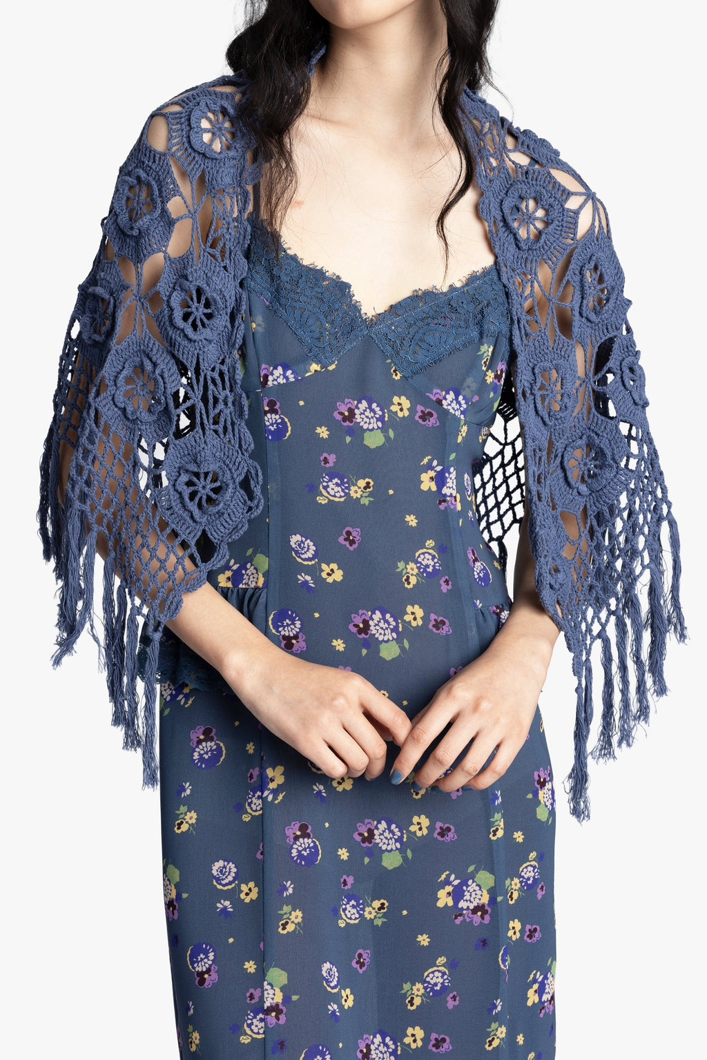 Night Blooming Chiffon Slip Dress Anna Sui