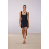 JASMINE DENIM MINI DRESS Hansen & Gretel