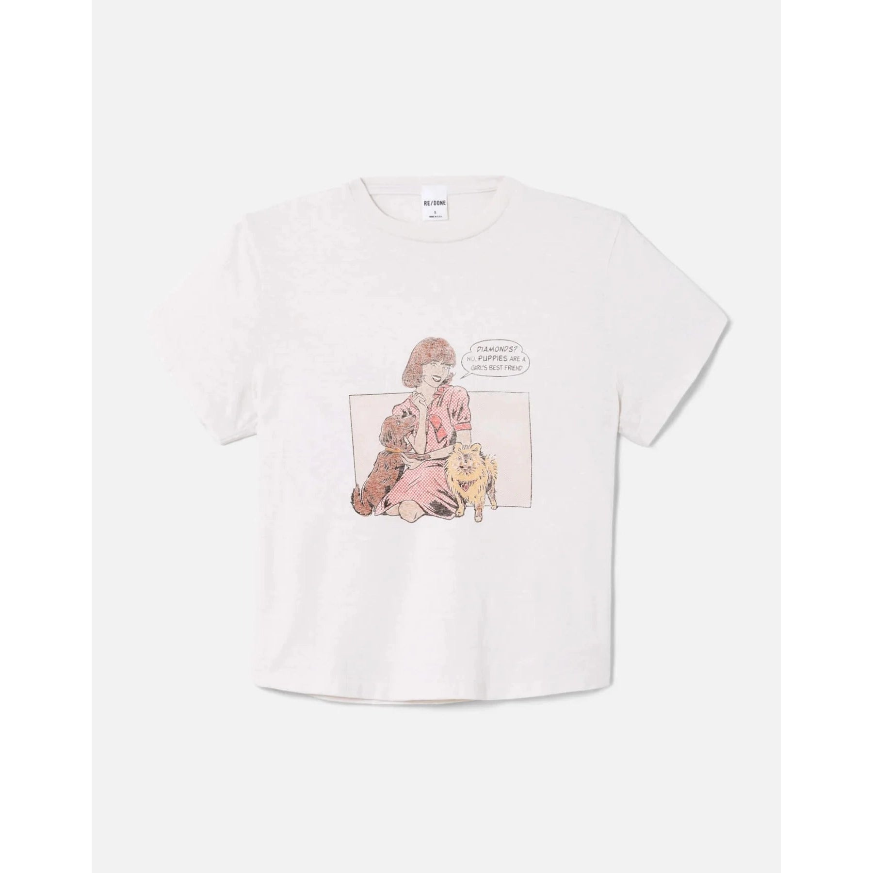 50s Boxy Tee Puppies Re/Done