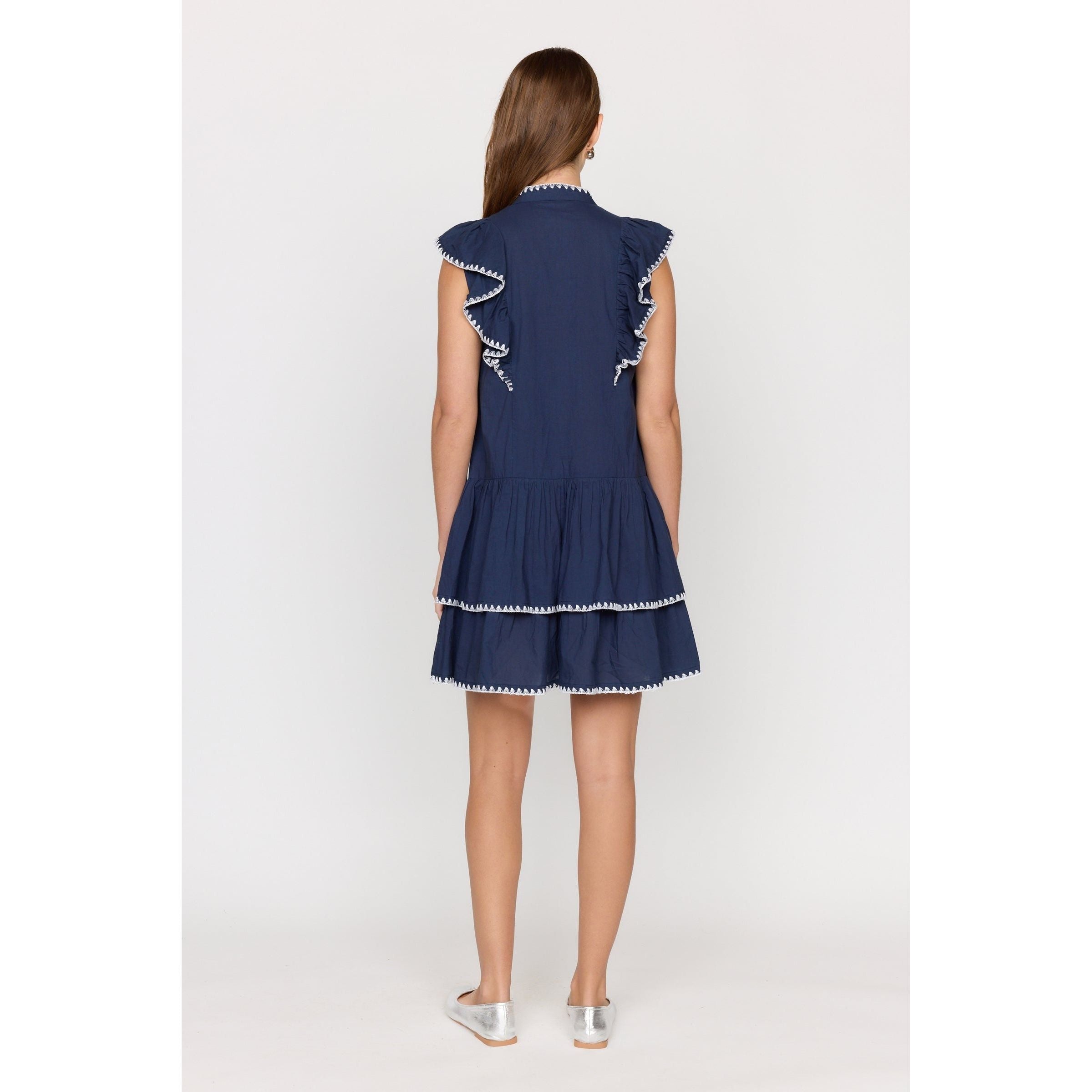 Christy Lynn Uma Dress Navy