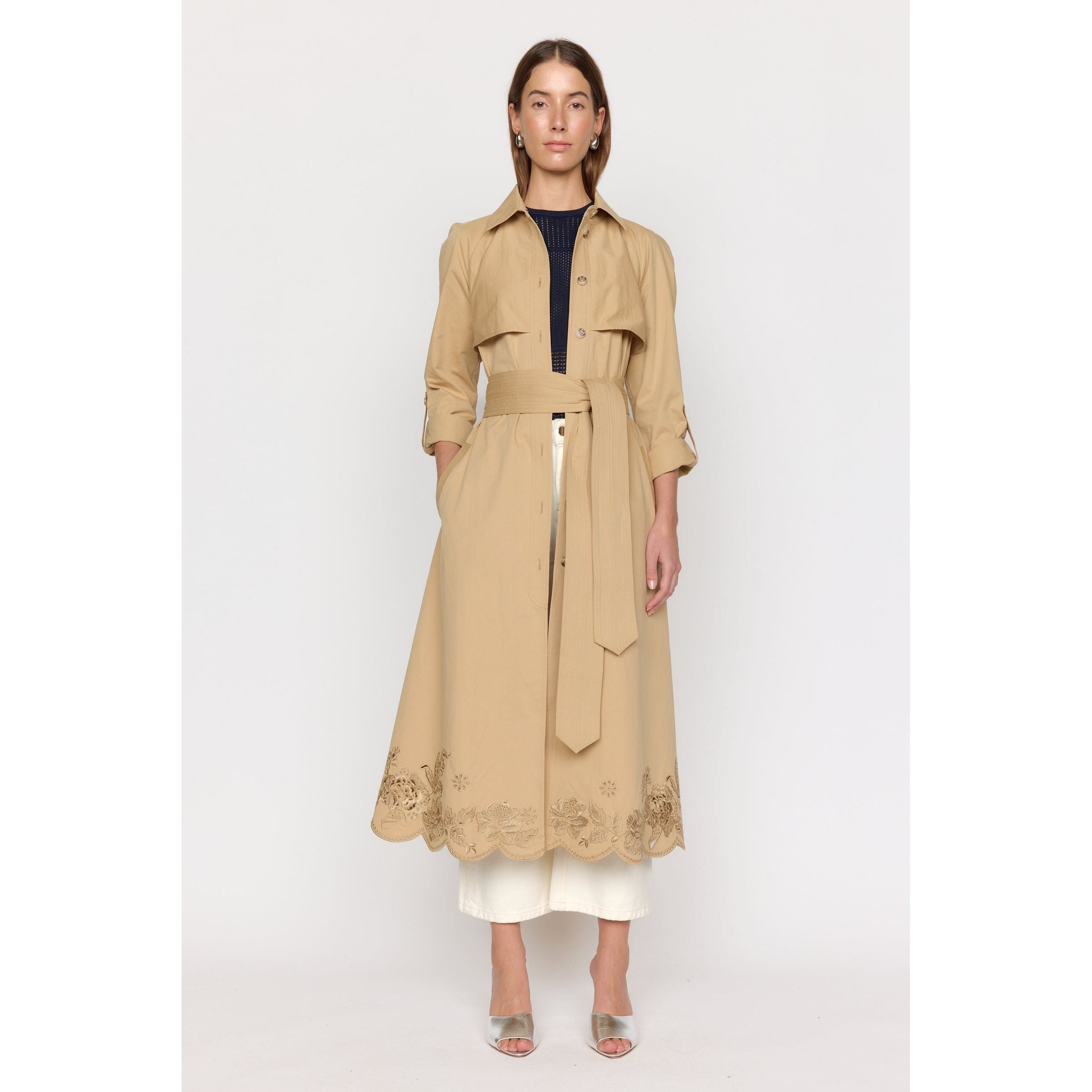 Christy Pax Trench Coat Sand