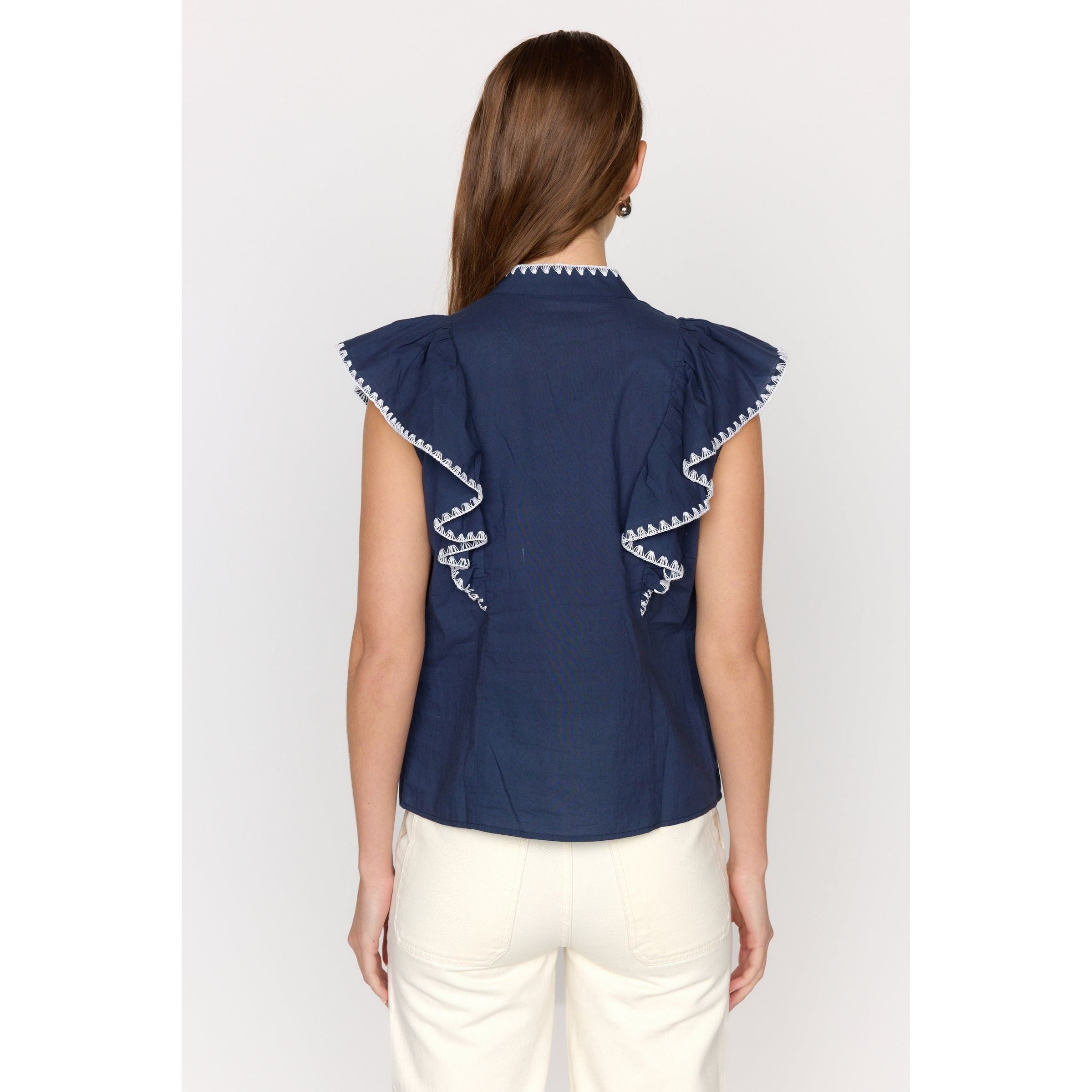 Christy Lynn Dolce Top Navy