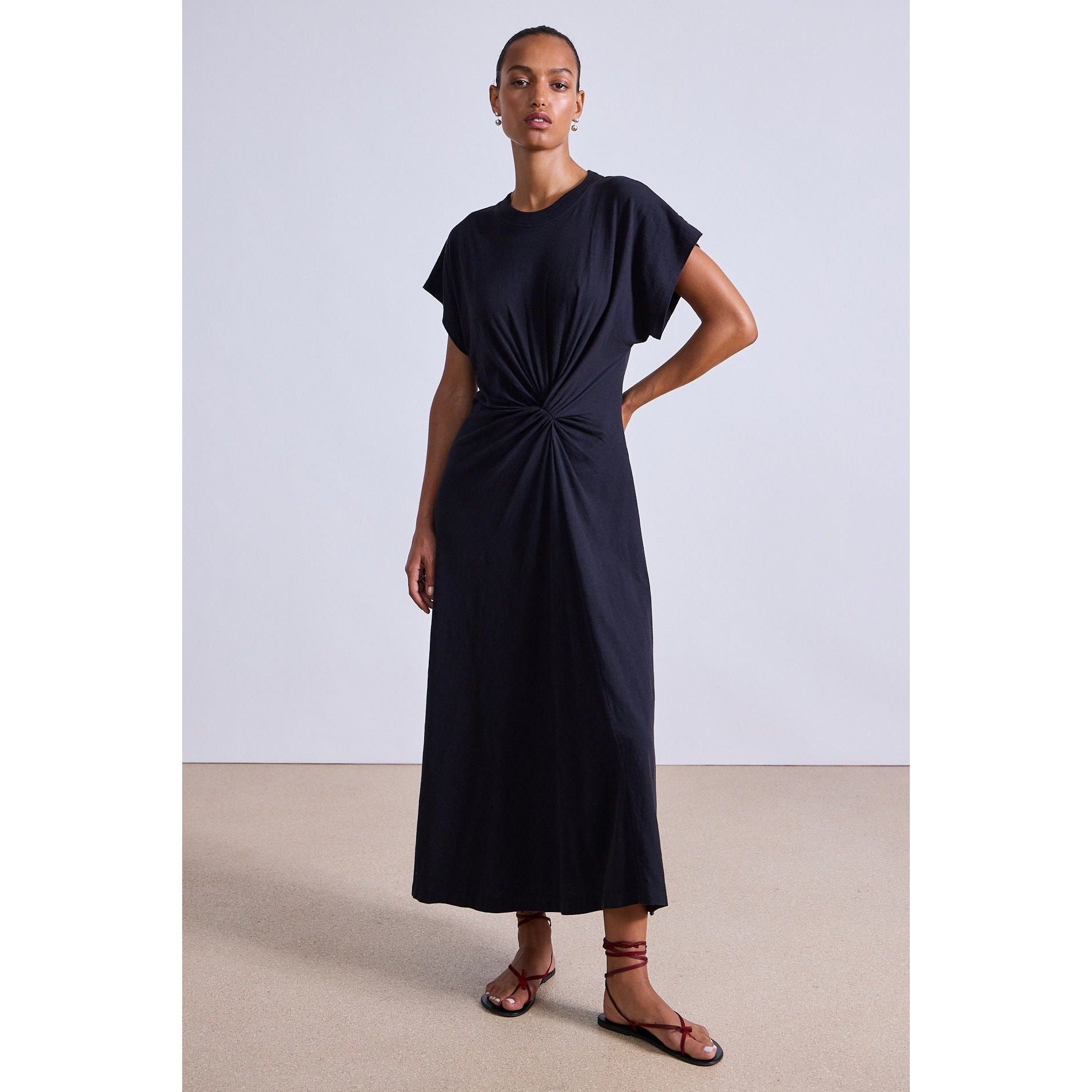 Apiece Apart Violetta Twist Dress Black
