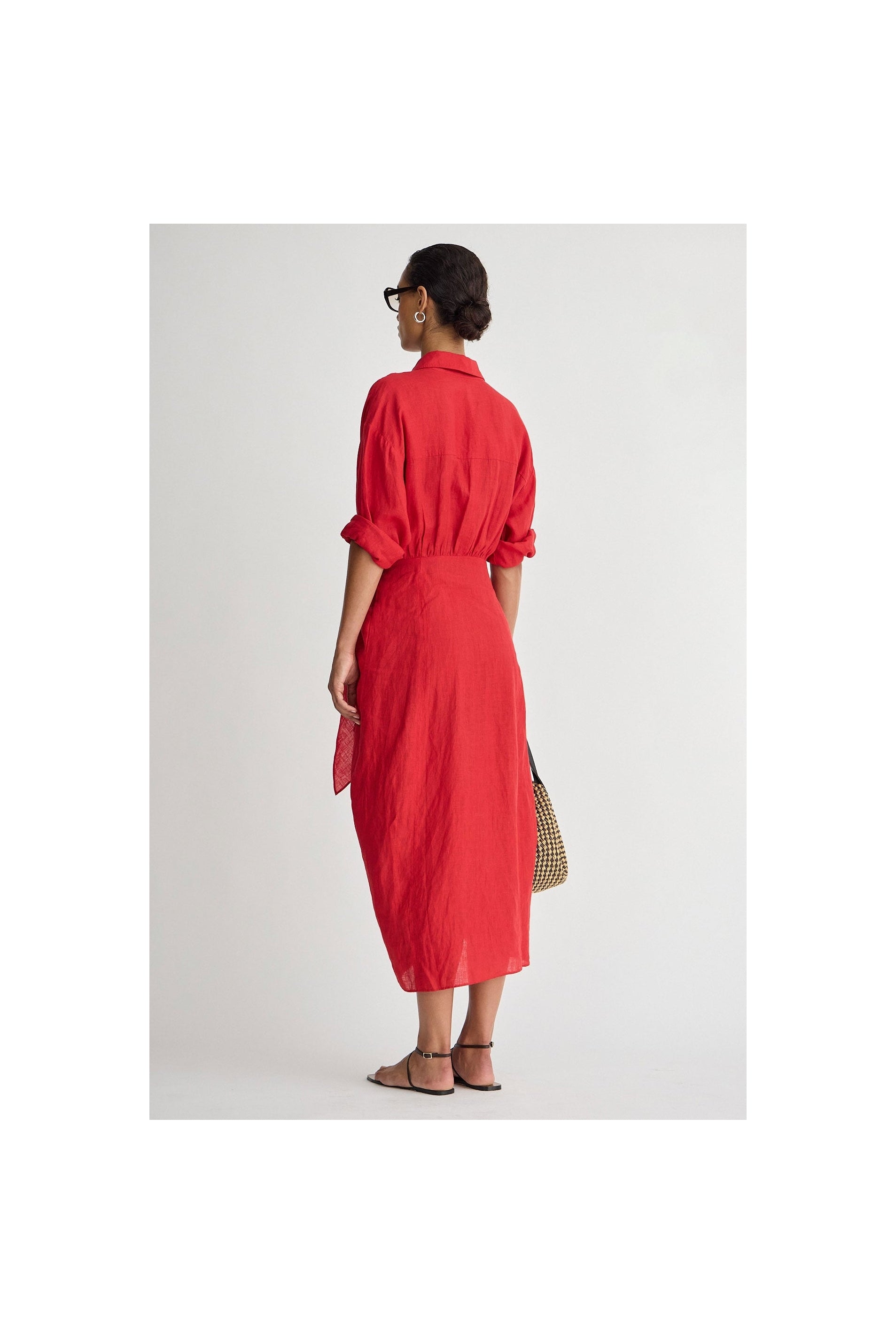 ALESSANDRA SARONG SHIRT DRESS Apiece Apart