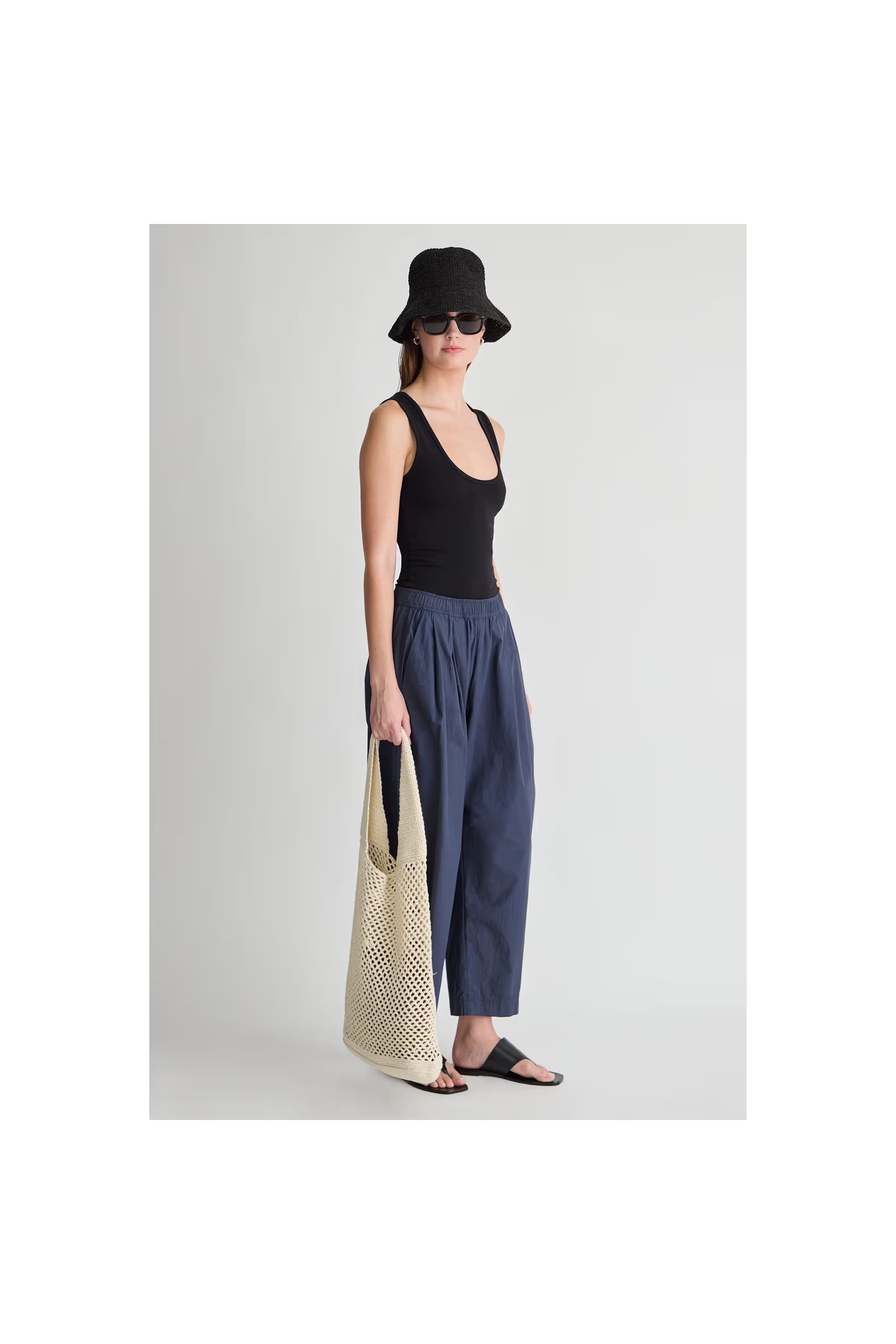 Spa Pleat Pant Navy Apiece Apart