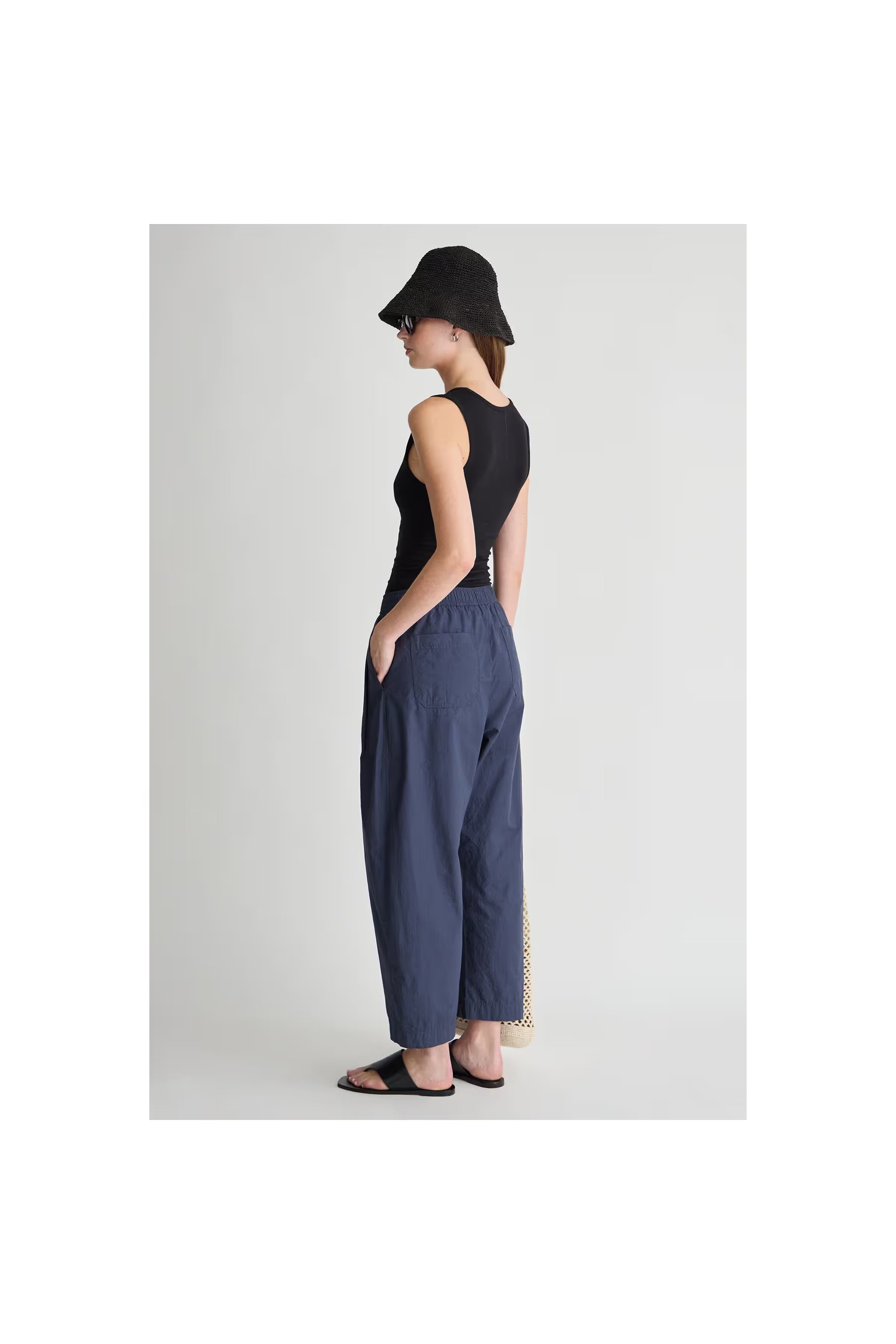 Spa Pleat Pant Navy Apiece Apart