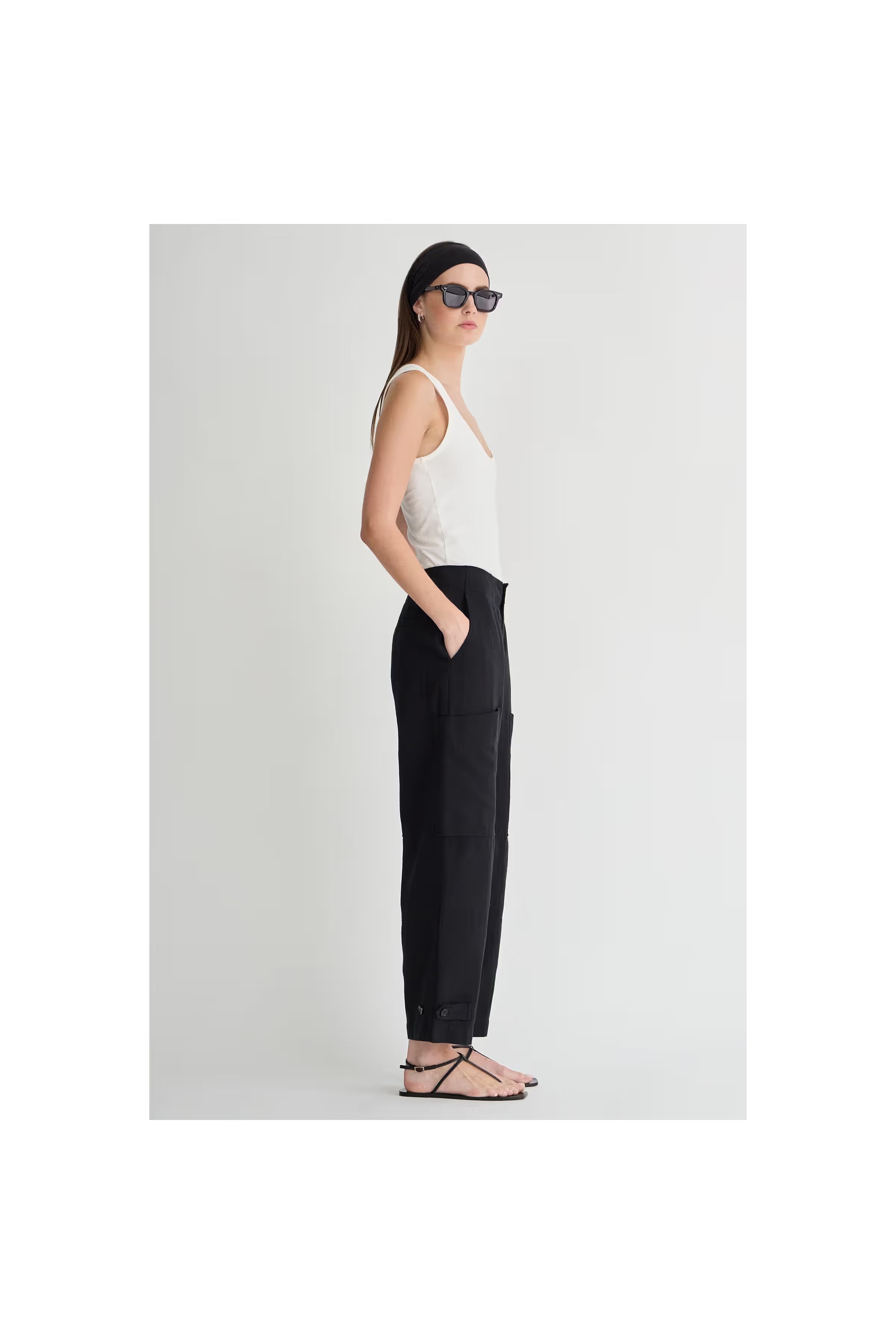 Spa Pleat Pant Navy Apiece Apart