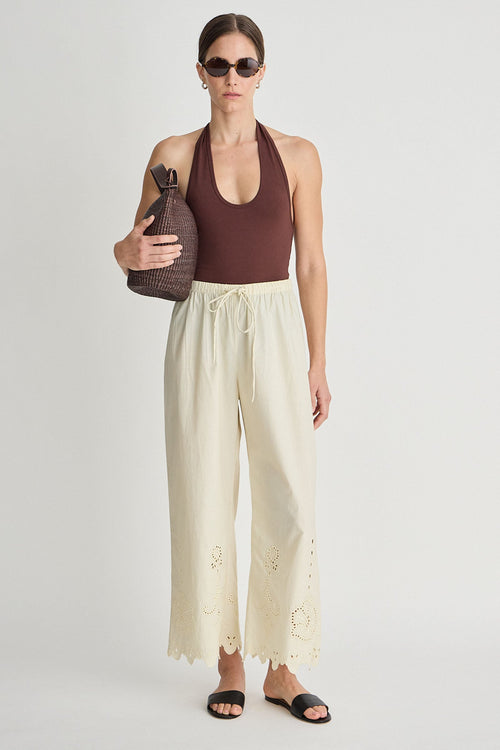 EMBROIDERED KARI PULL ON PANT Apiece Apart