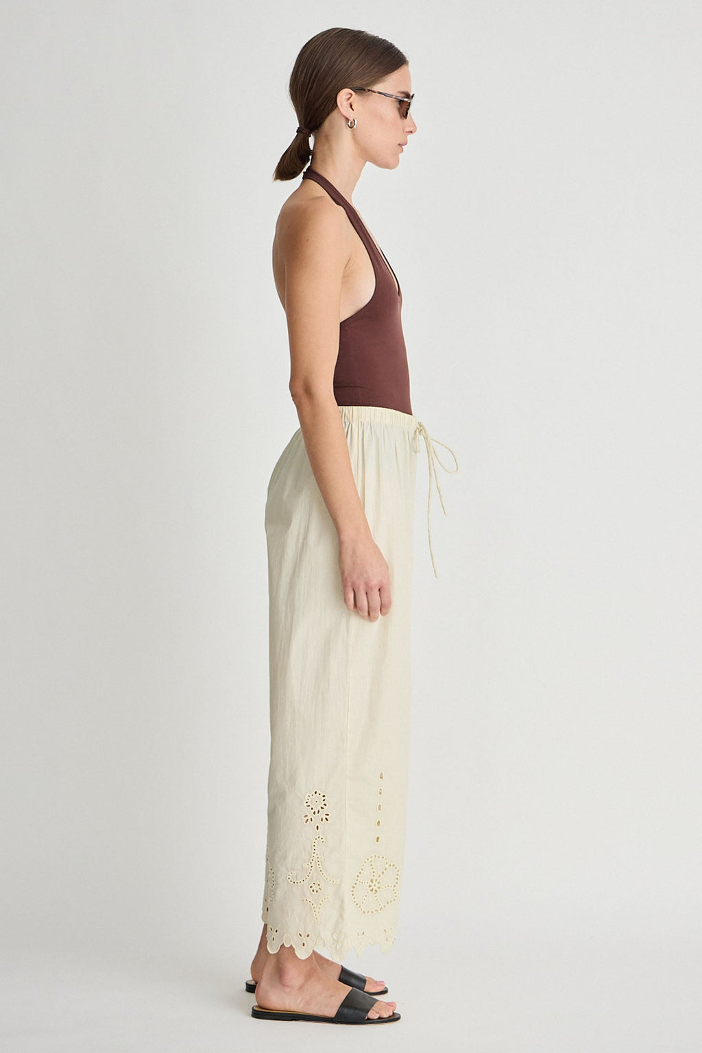 EMBROIDERED KARI PULL ON PANT Apiece Apart