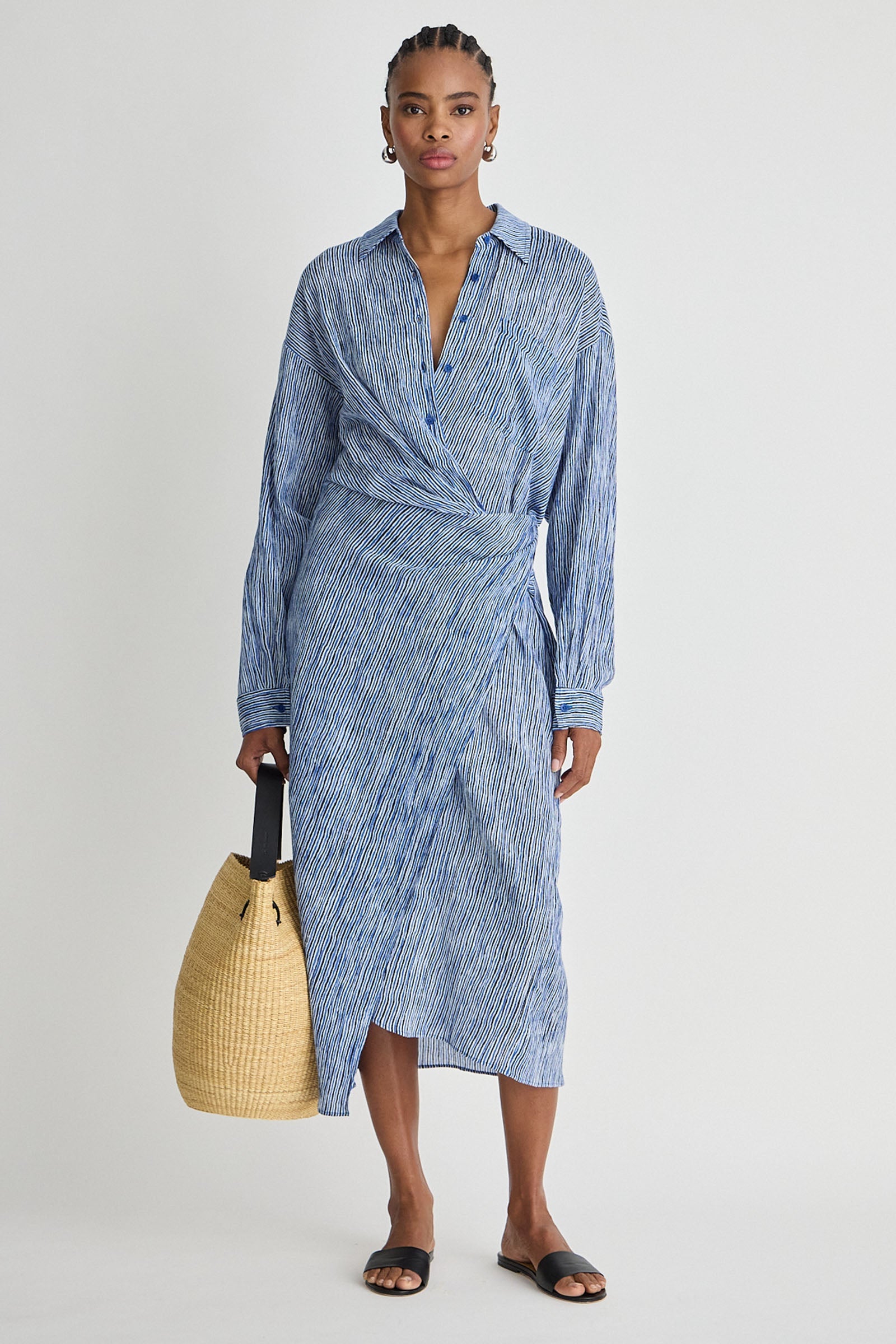 AIRY ALEXIA WRAP DRESS Apiece Apart