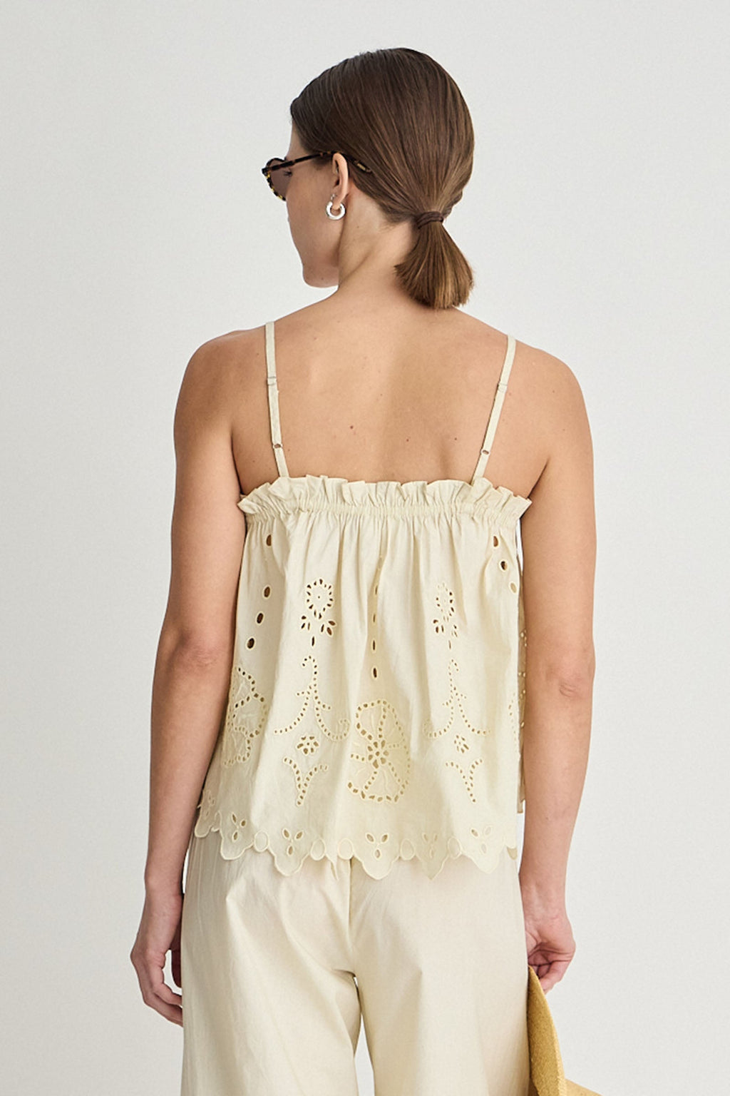 EMBROIDERED CAMI TOP Apiece Apart
