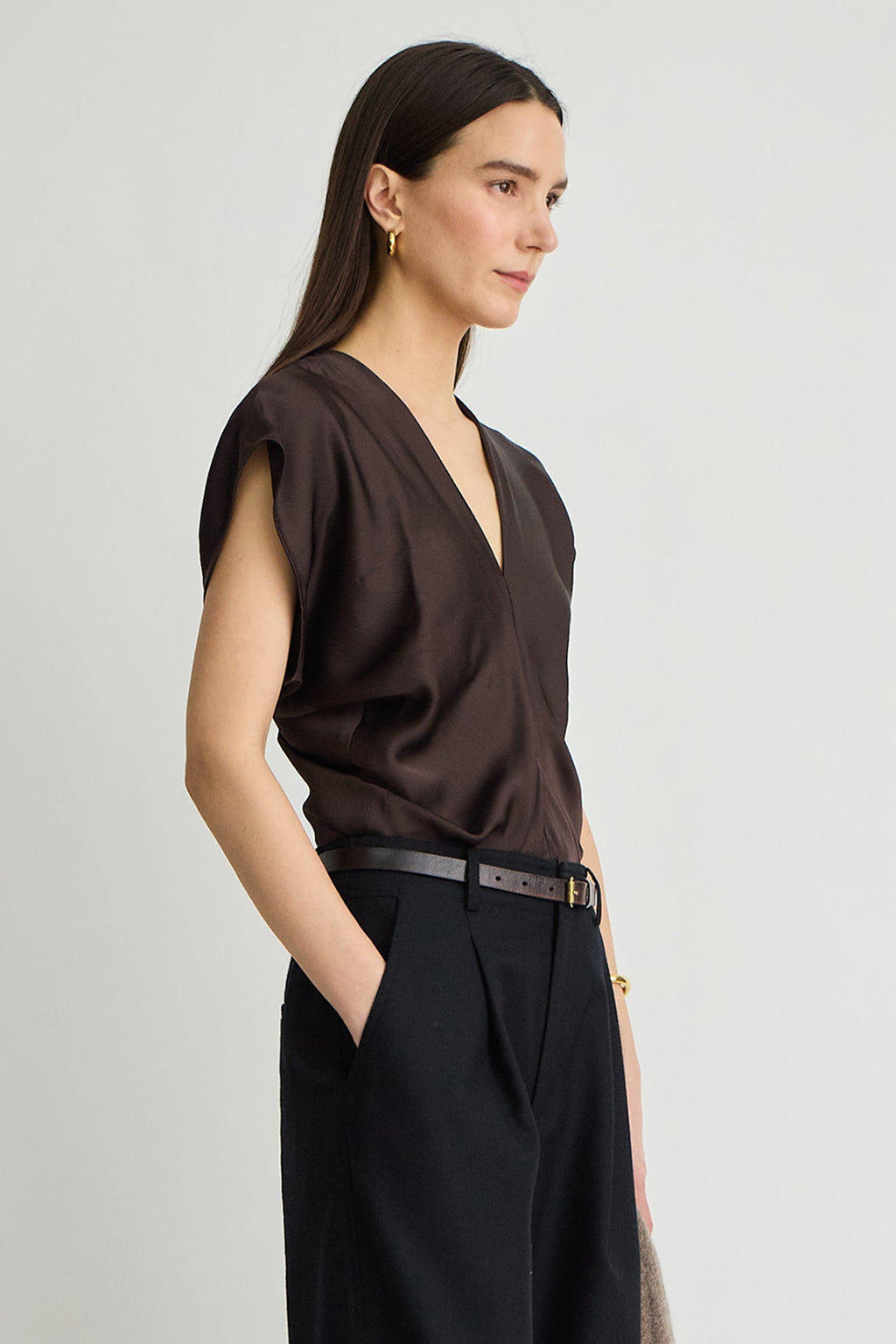 MONDE DRAPE BIAS TOP Apiece Apart