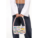 Lavender Staud Tommy Beaded Bag Pop Sardines