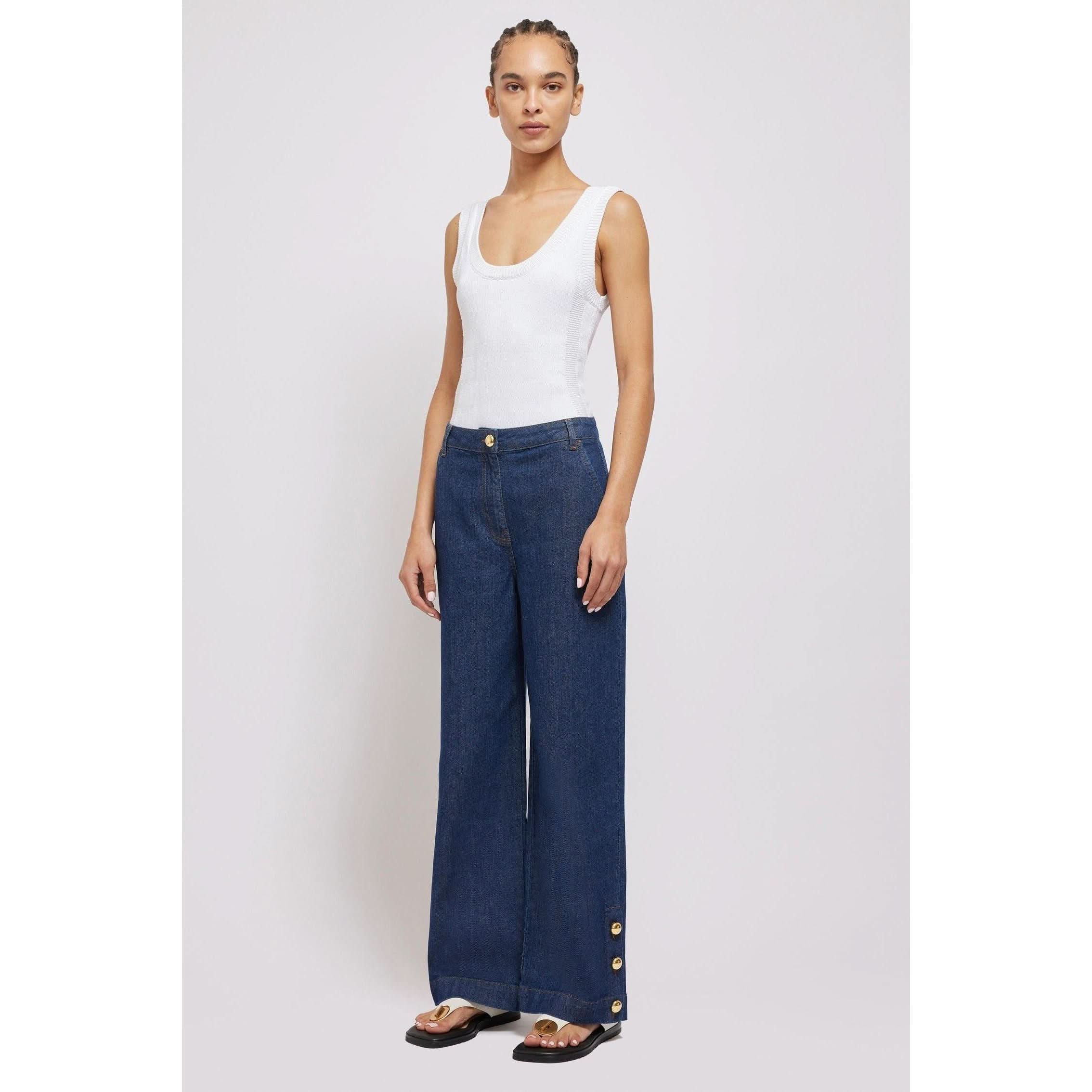 Women's Deep Indigo Jeans | Simkhai Hyra Jeans | Primm's