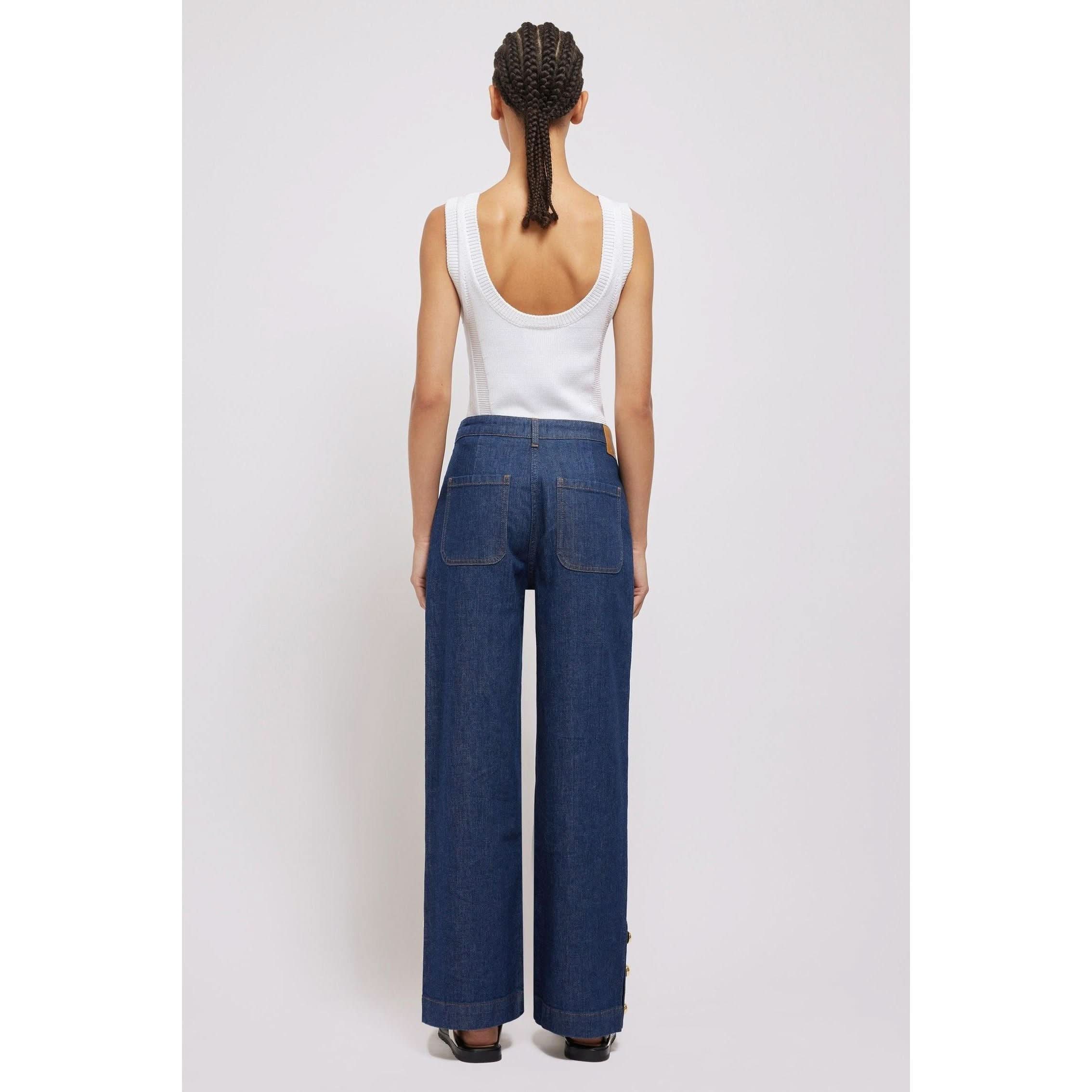 Women's Deep Indigo Jeans | Simkhai Hyra Jeans | Primm's