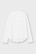 Poplin Shirt with Pin Tuck Bib Psophia