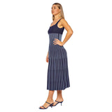 Staud Wells Ellison Dress Navy Clear