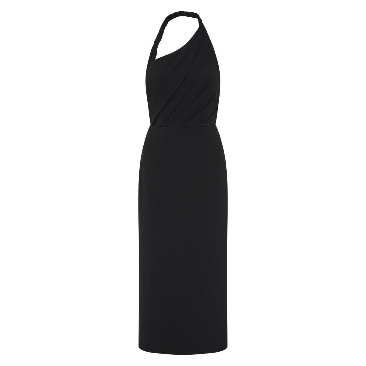 Rebecca Vallance Aria Halter Midi Black - Primm's