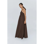 Light Gray Marle Lennon Dress Chocolate