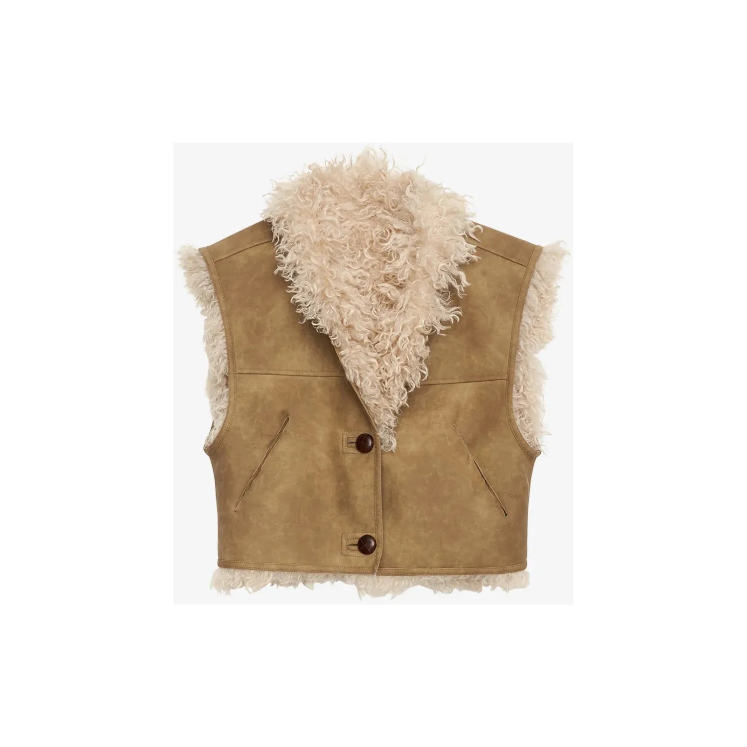 Rosy Brown Isabel Marant Clara Vest Taupe