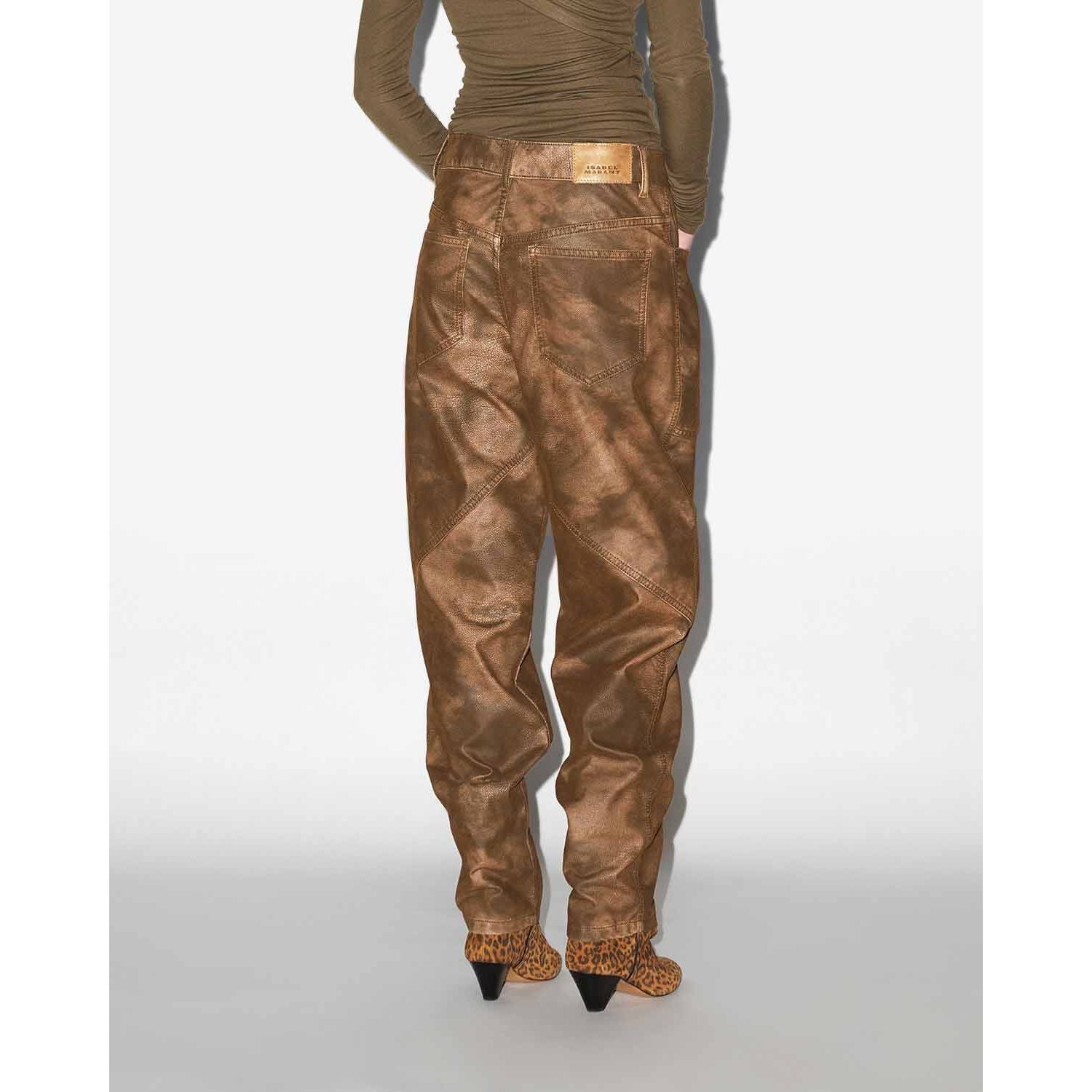 Dark Olive Green Isabel Marant Kelvina Pants Tobacco