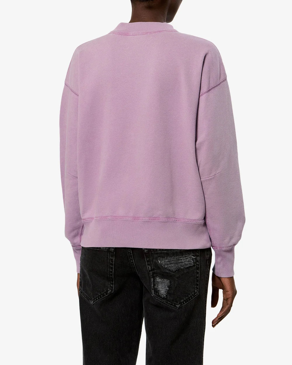 Moby Sweatshirt sweatshirt with flocked logo in cotton fleece Isabel Marant