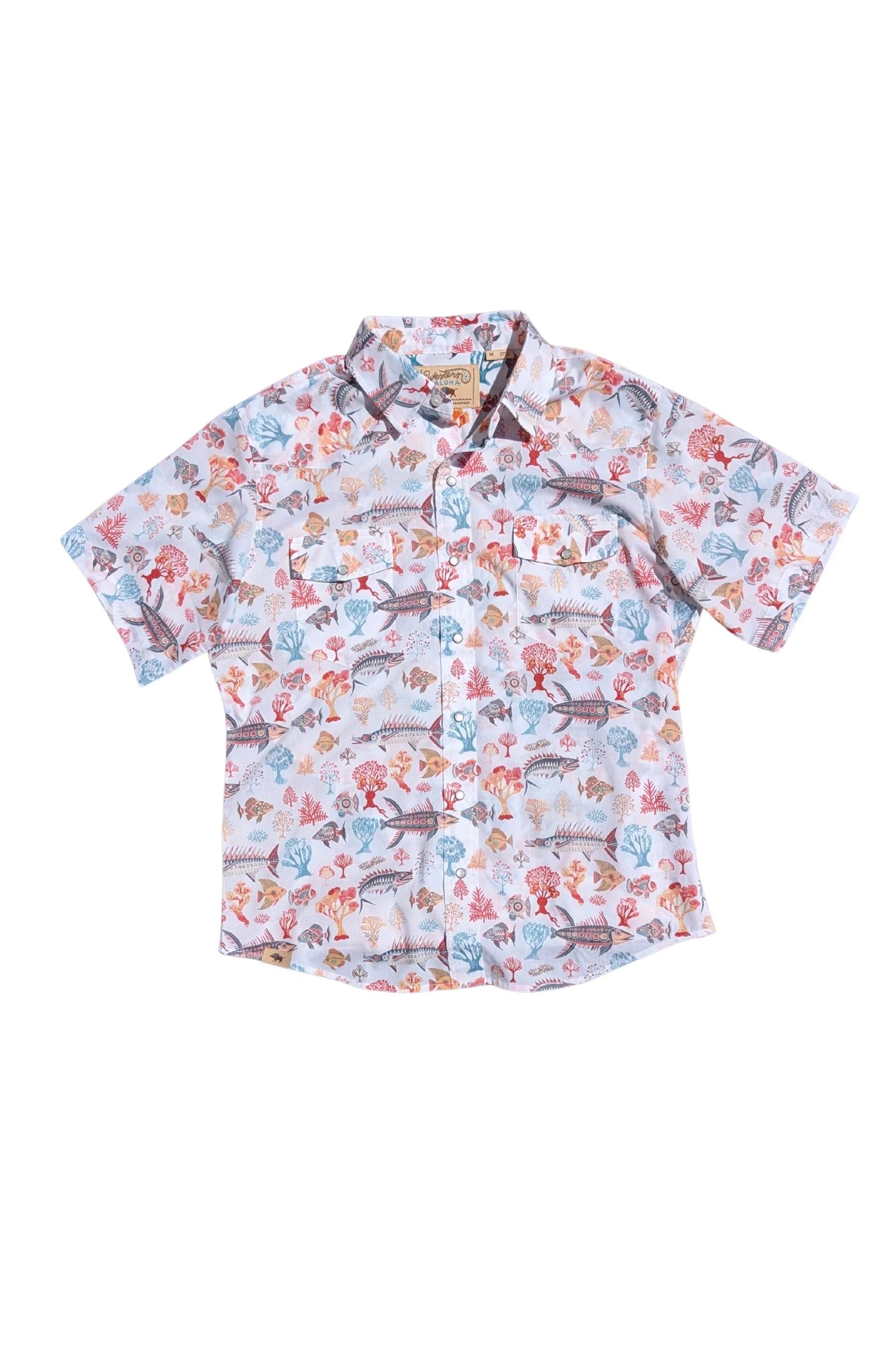 REEF RAGE SS SNAP SHIRT Western Aloha