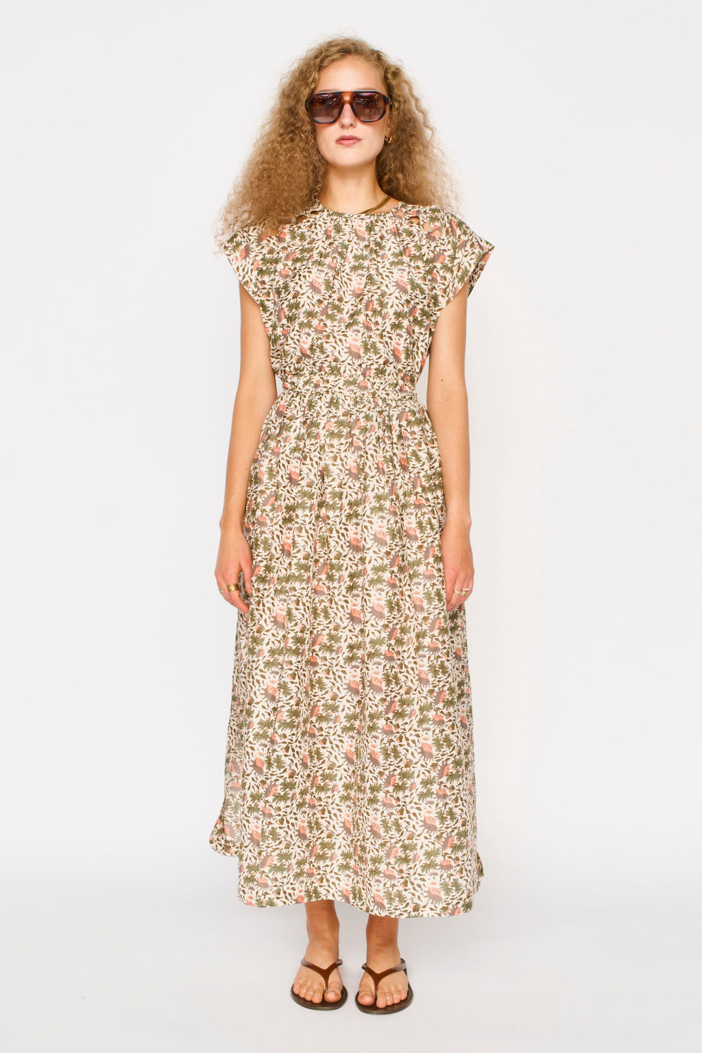 Merida Dress in Pink Cowrie MIRTH