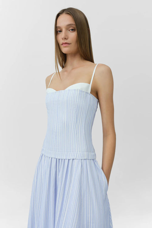 QUINLIN BUSTIER MIDI DRESS Simkhai