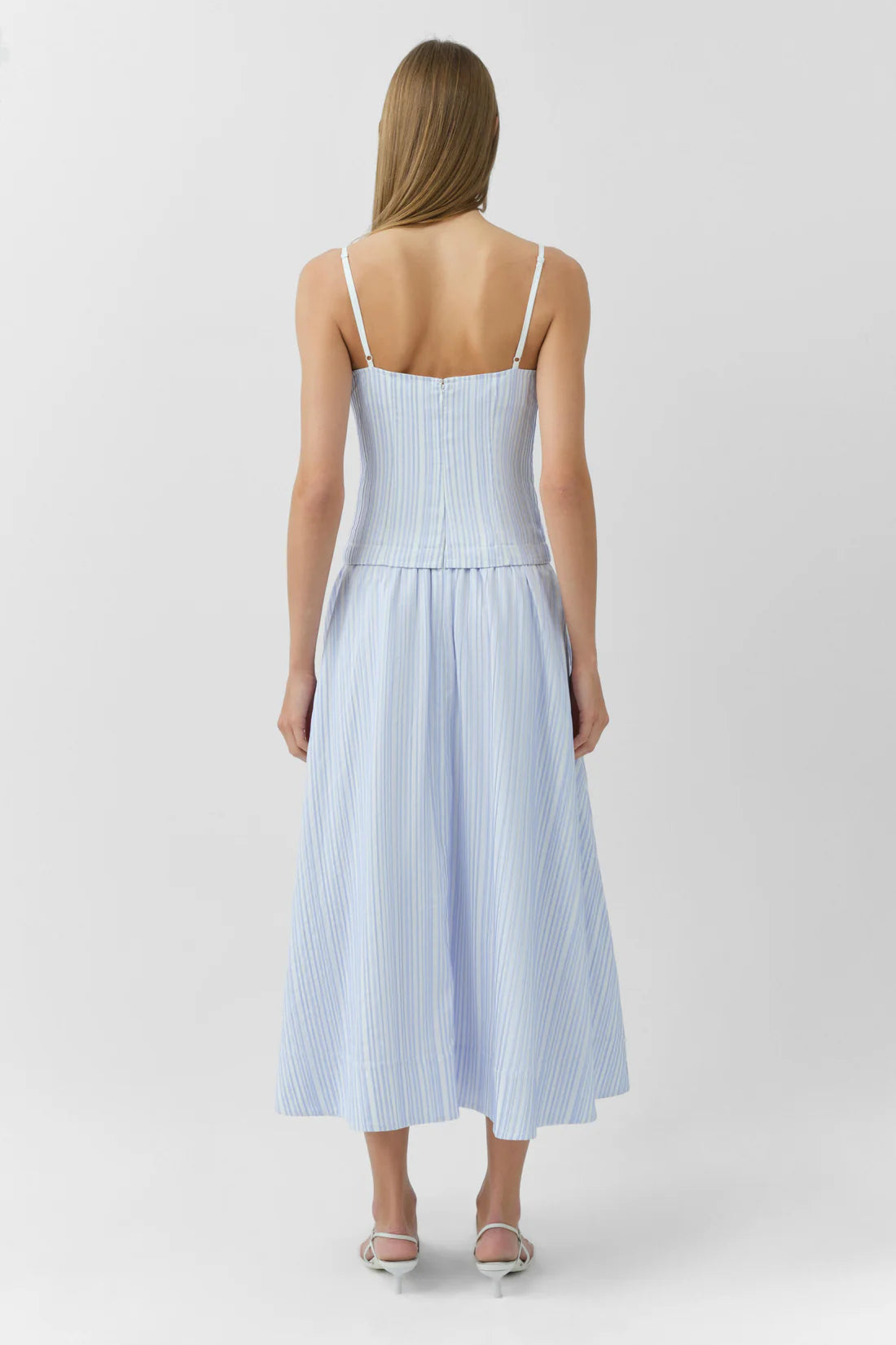 QUINLIN BUSTIER MIDI DRESS Simkhai