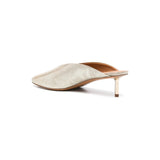 Forte Forte Metal Heel Laminated Leather Sabot